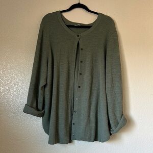 Madewell Green Knit Cardigan